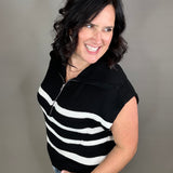 Noir Blanc Stella Sweater Top - Sweater THREAD & SUPPLY