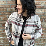 Tan/Black/Berry Adelaide Flannel