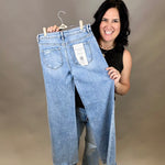 Mid Rise Wide Leg Jeans Bottoms - Pants RISEN