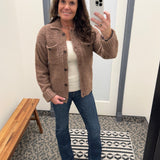Raw Umber Lois Sweater Jacket Outerwear- Jackets THREAD & SUPPLY