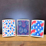 Red & Blue Stars Swedish Dishcloth