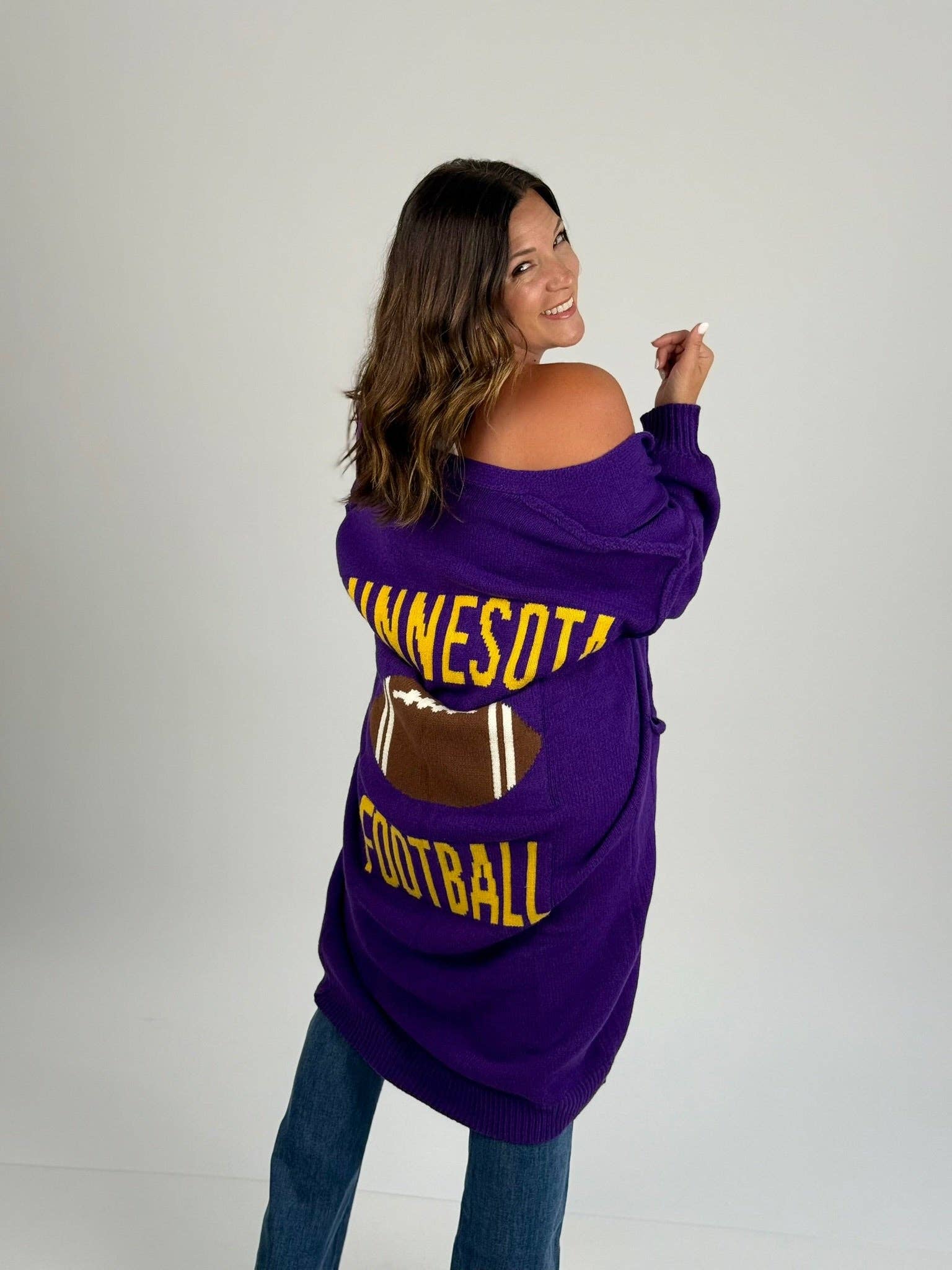 Minnesota Football Cardigan Tops- Cardigans Love Letters