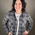 Charcoal Ivory Plaid Cassian Shirt Tops - Button Ups THREAD & SUPPLY