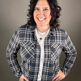 Charcoal Ivory Plaid Cassian Shirt Tops - Button Ups THREAD & SUPPLY