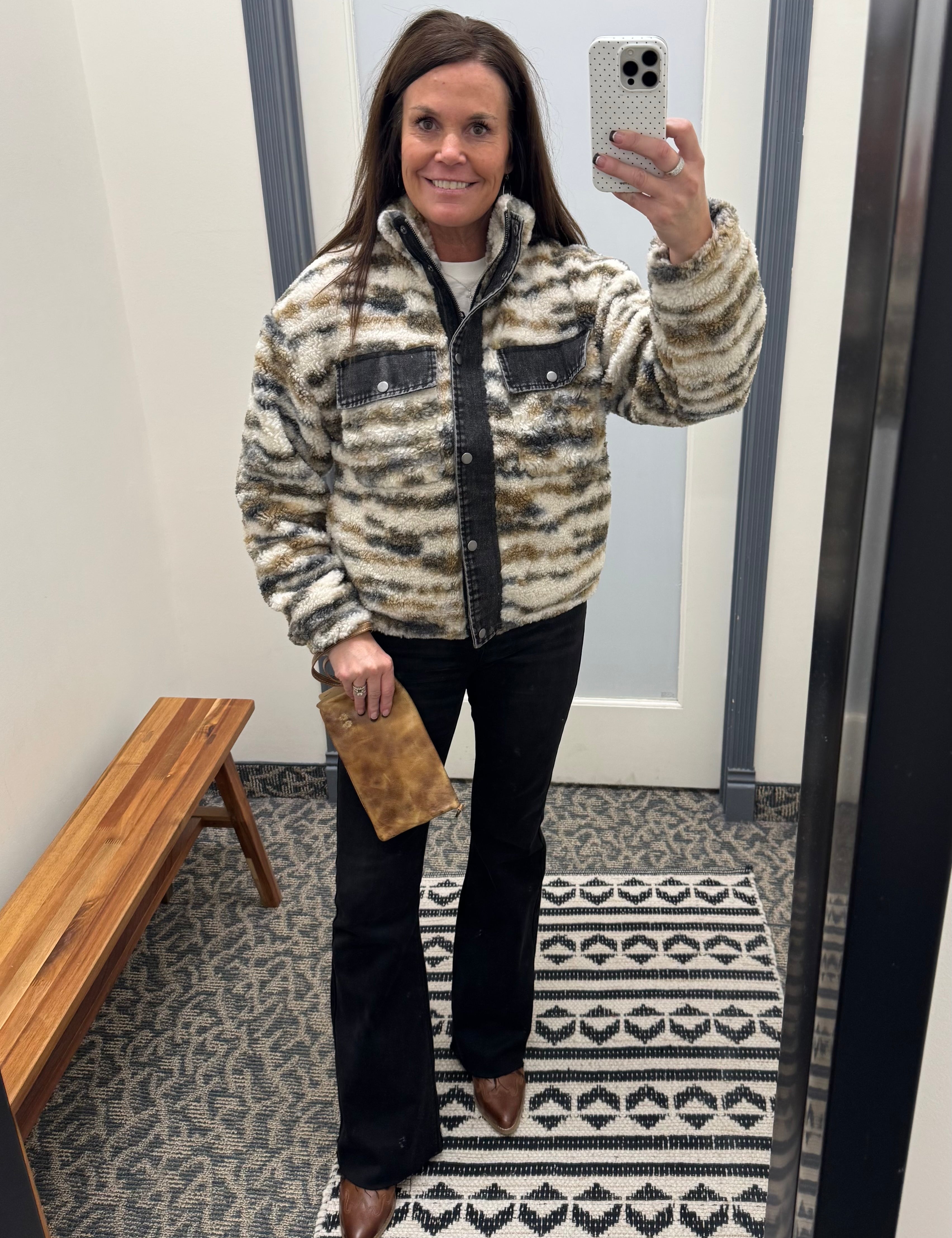 White Brown Leona Jacket Outerwear- Jackets THREAD & SUPPLY