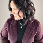 Patty Deep Plum Blazer Outerwear- Blazers VELVET HEART