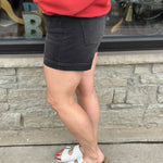 Black High Rise Basic Short Bottoms - Shorts RISEN