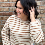 Oatmeal/Camel Soft Knitted Top Top - Sweater MIOU MUSE