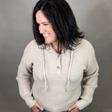 Oxford Tan Dolly Sweater Hoodie Top - Sweater THREAD & SUPPLY