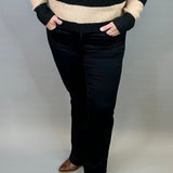 Black Natalie Bootcut Jeans