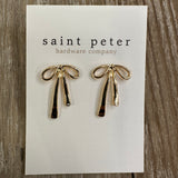 Gold Bow Earrings