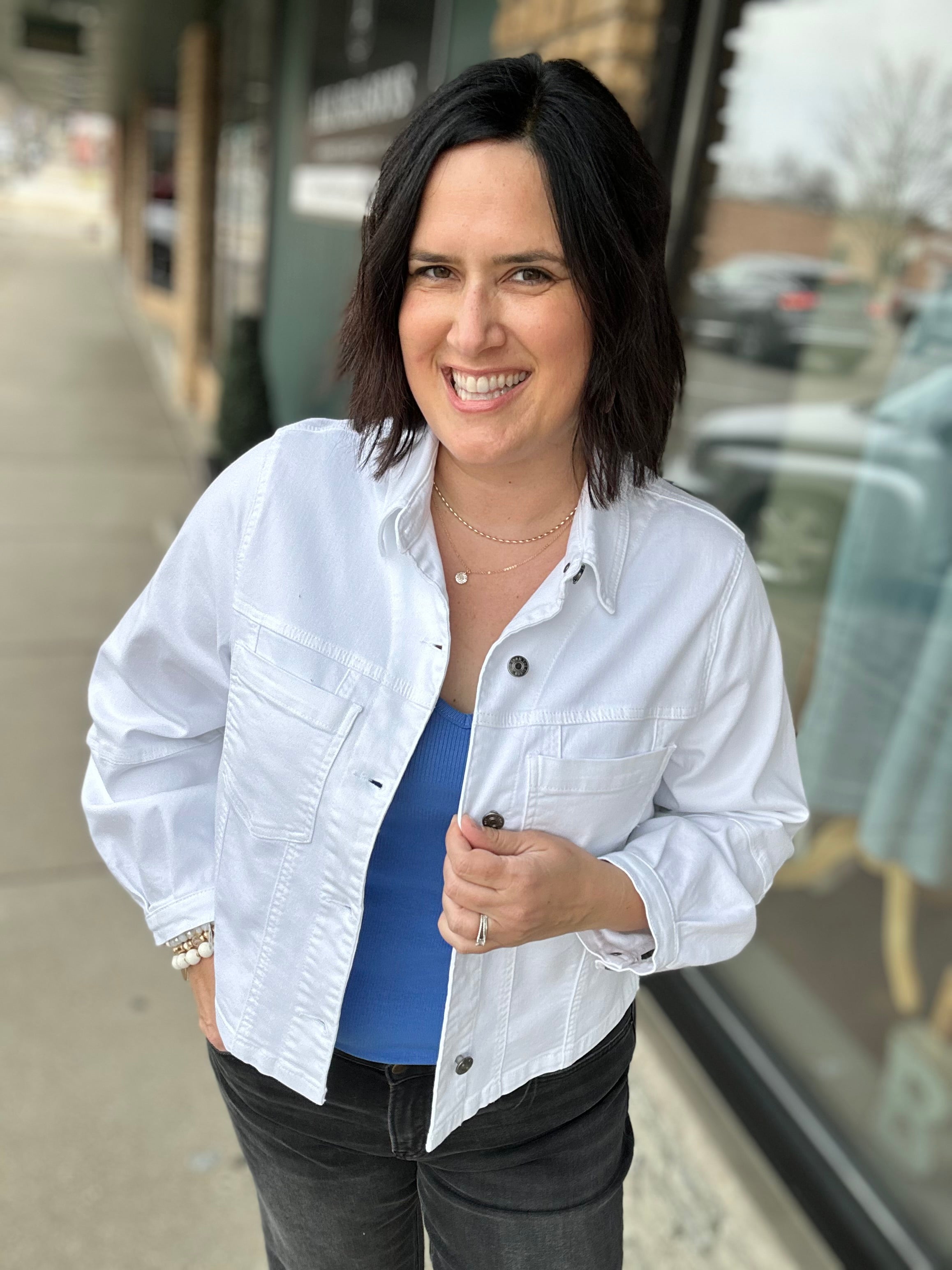 White Bailey Jacket Outerwear- Jackets KUT FROM THE KLOTH