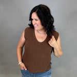 Brown Misty Top Tops- Blouses THREAD & SUPPLY