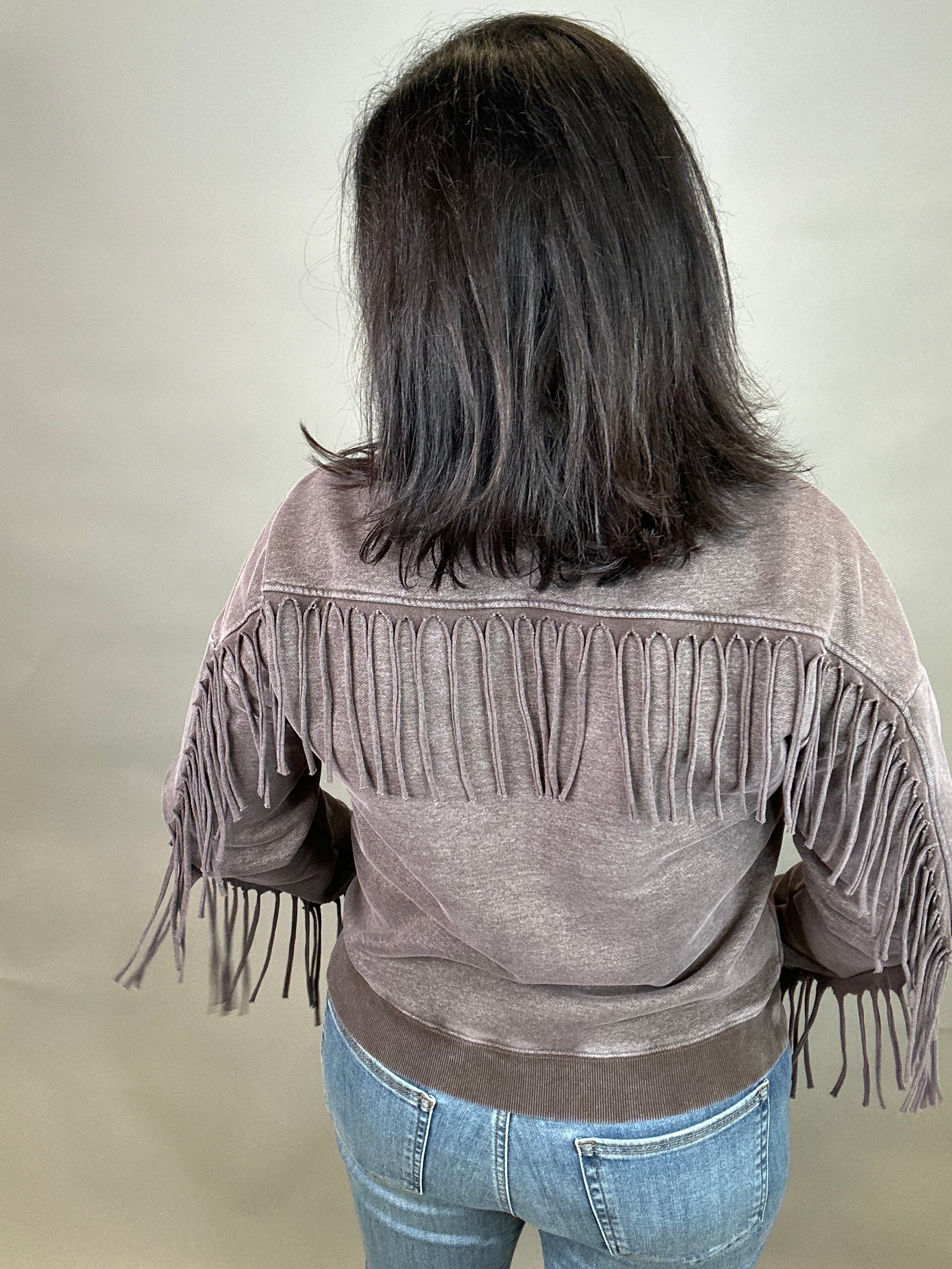Coffee Bean Marion Fringe Top Top- Sweatshirt THREAD & SUPPLY