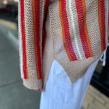 Multi Knit Striped Sweater Top - Sweater COZY CO.
