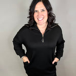 Black Modal Long Sleeve Dress Dresses P.CILL