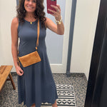 Charcoal Blue Prosper Dress Dresses THREAD & SUPPLY