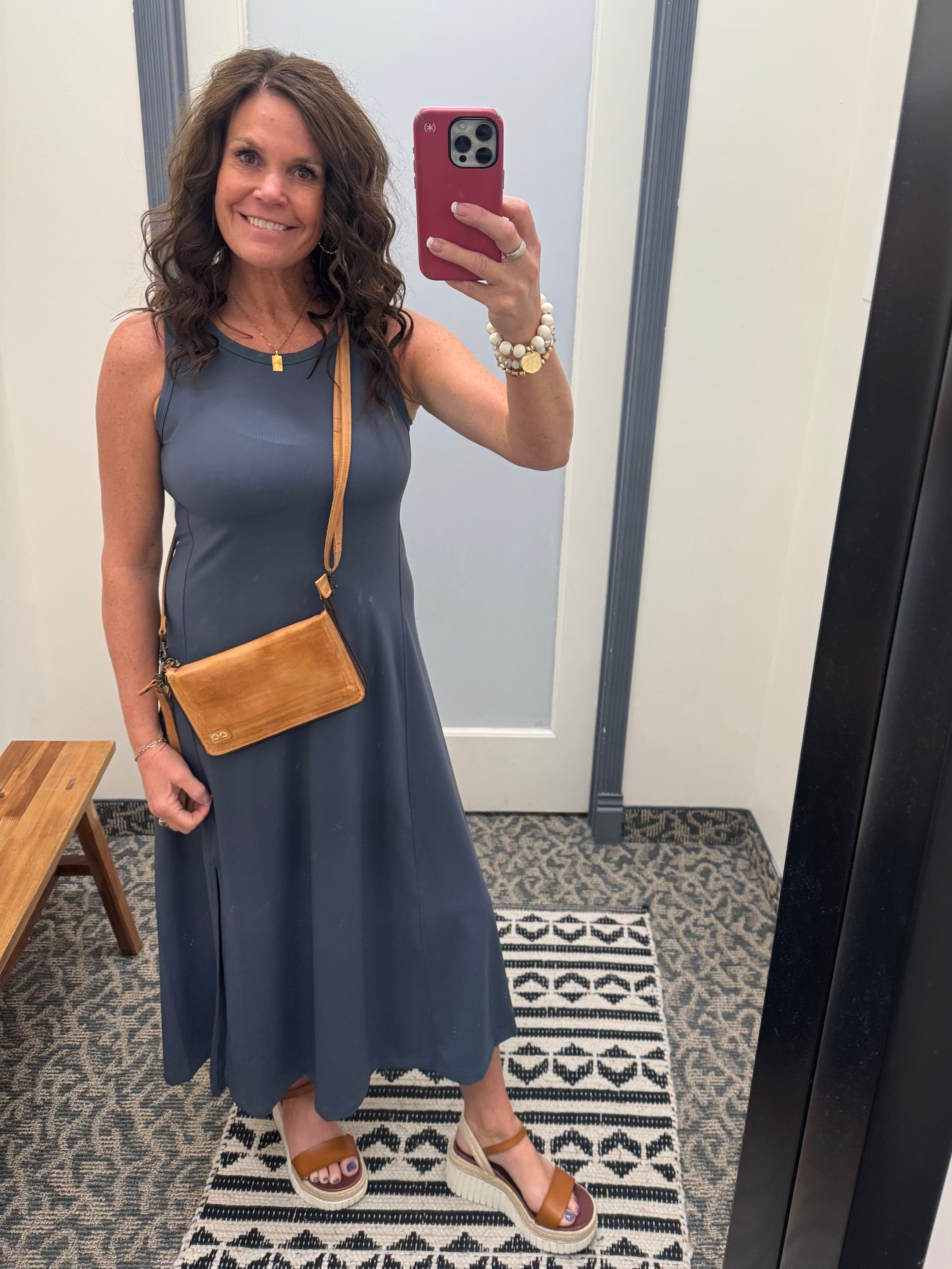Charcoal Blue Prosper Dress Dresses THREAD & SUPPLY
