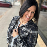 Black, White & Tan Markus Plaid Tops - Button Ups PANACHE