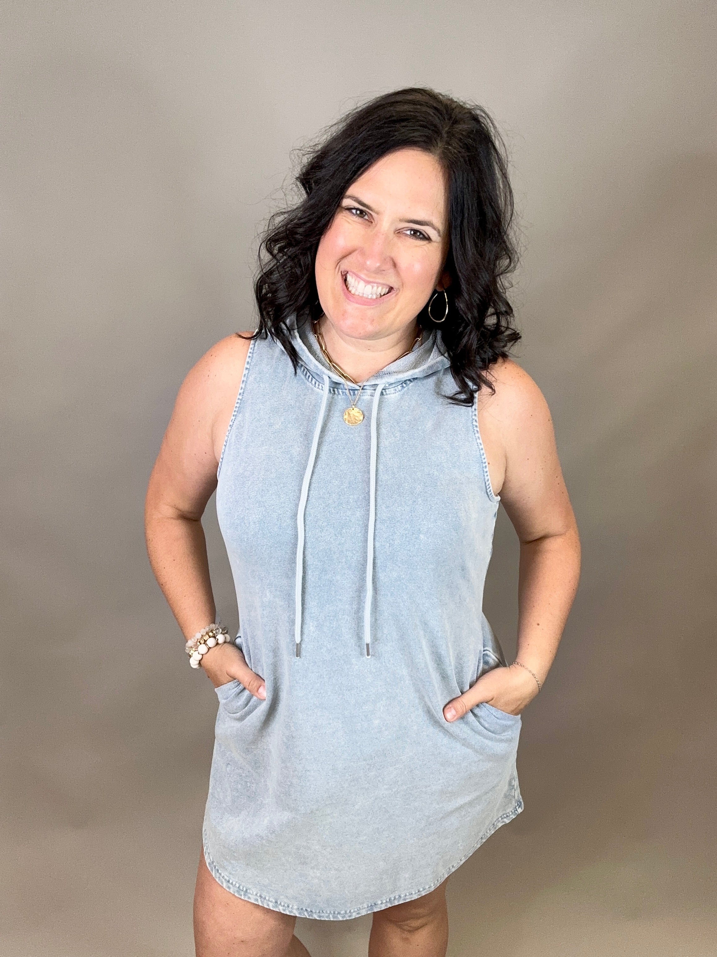 Shirley Hooded Mini Dress Dresses FLAG AND ANTHEM