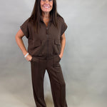 Espresso Modal Pants Bottoms - Pants DOE & RAE