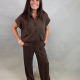 Espresso Modal Pants Bottoms - Pants DOE & RAE