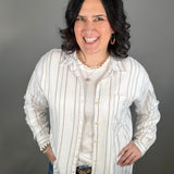 Ivory Stripe Amorette Shirt