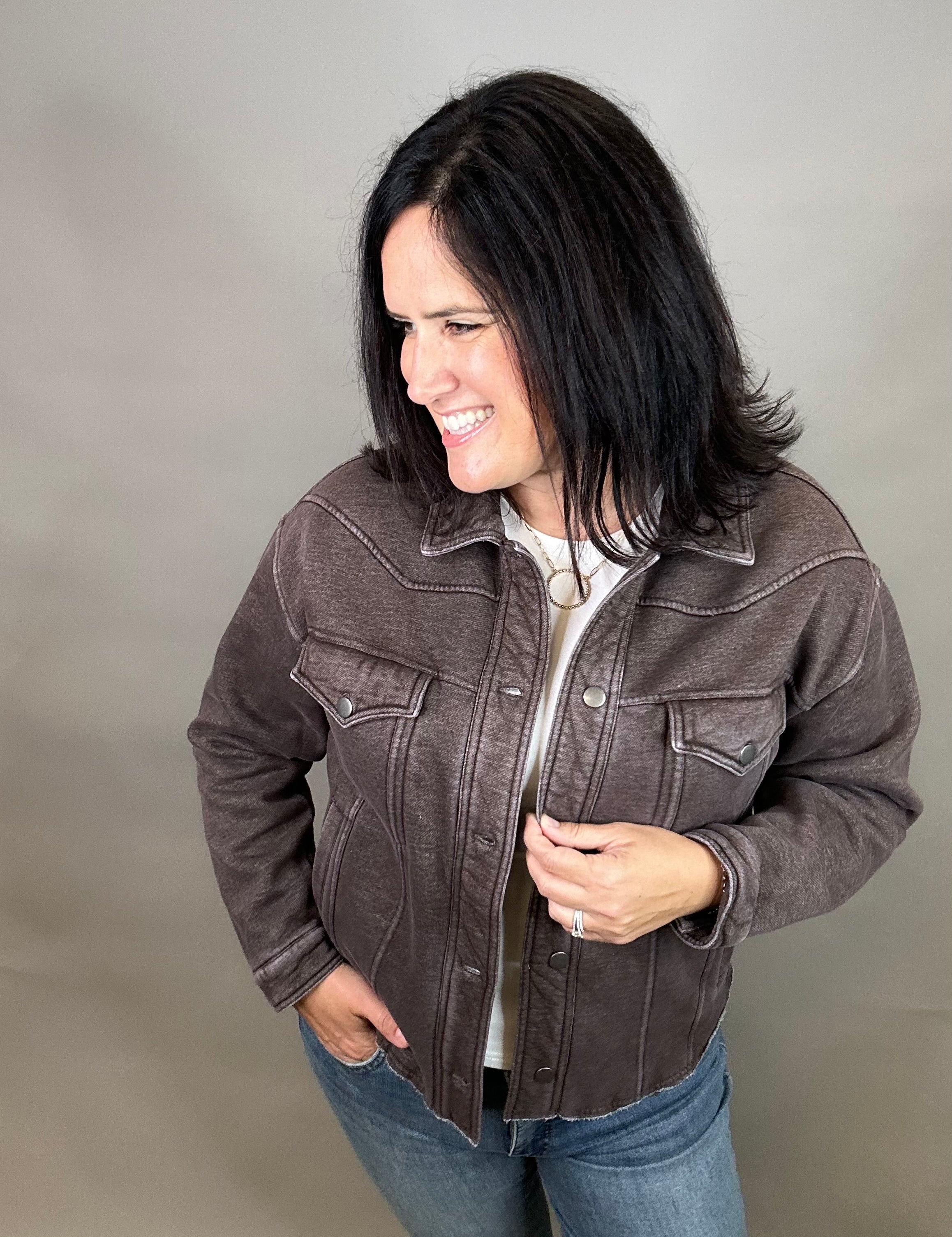 Coffee Bean Marion Jacket Outerwear- Jackets THREAD & SUPPLY