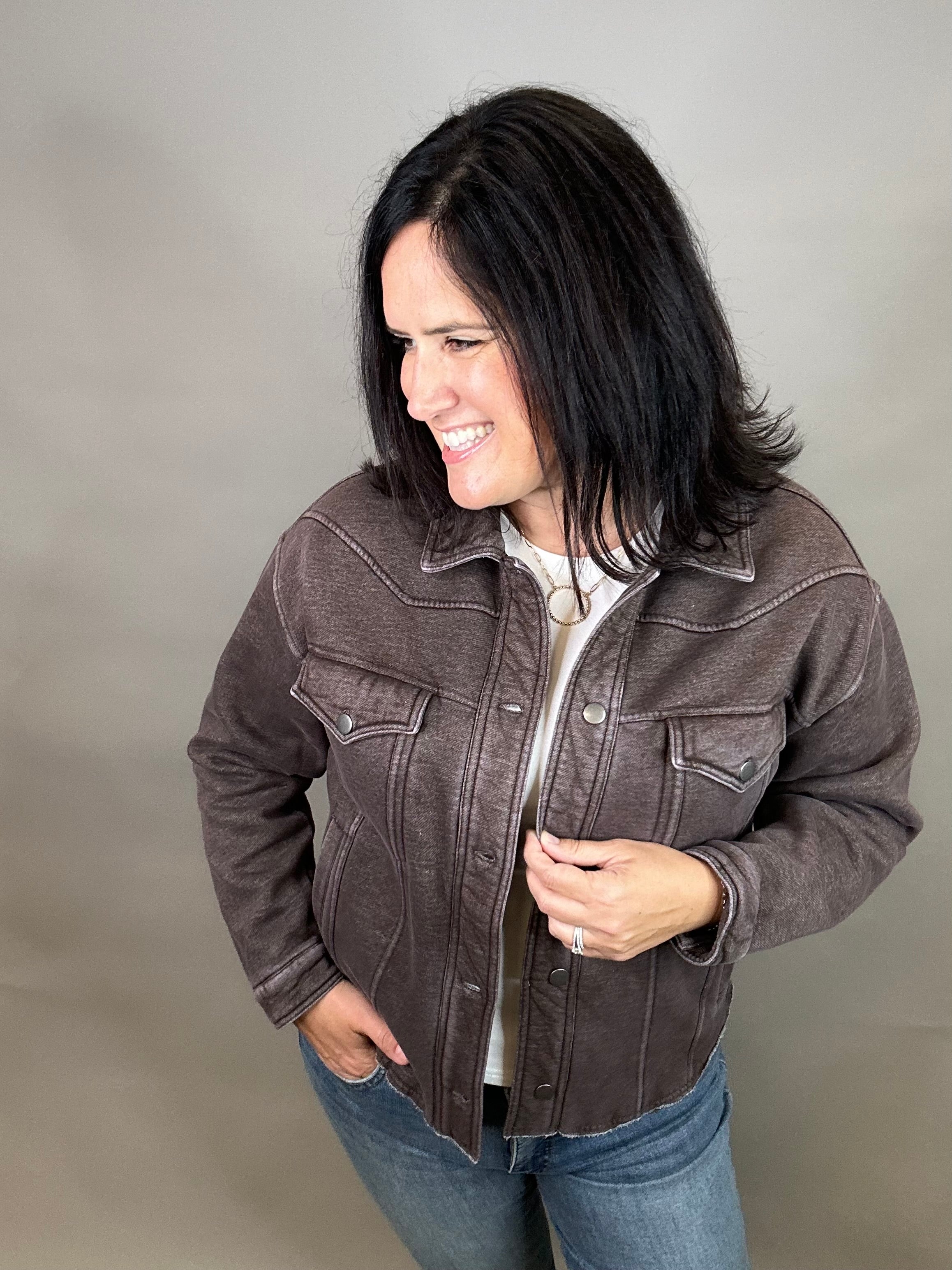 Coffee Bean Marion Jacket Outerwear- Jackets THREAD & SUPPLY