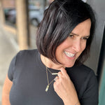 Solid Black Annie Tee Top - Tee THREAD & SUPPLY