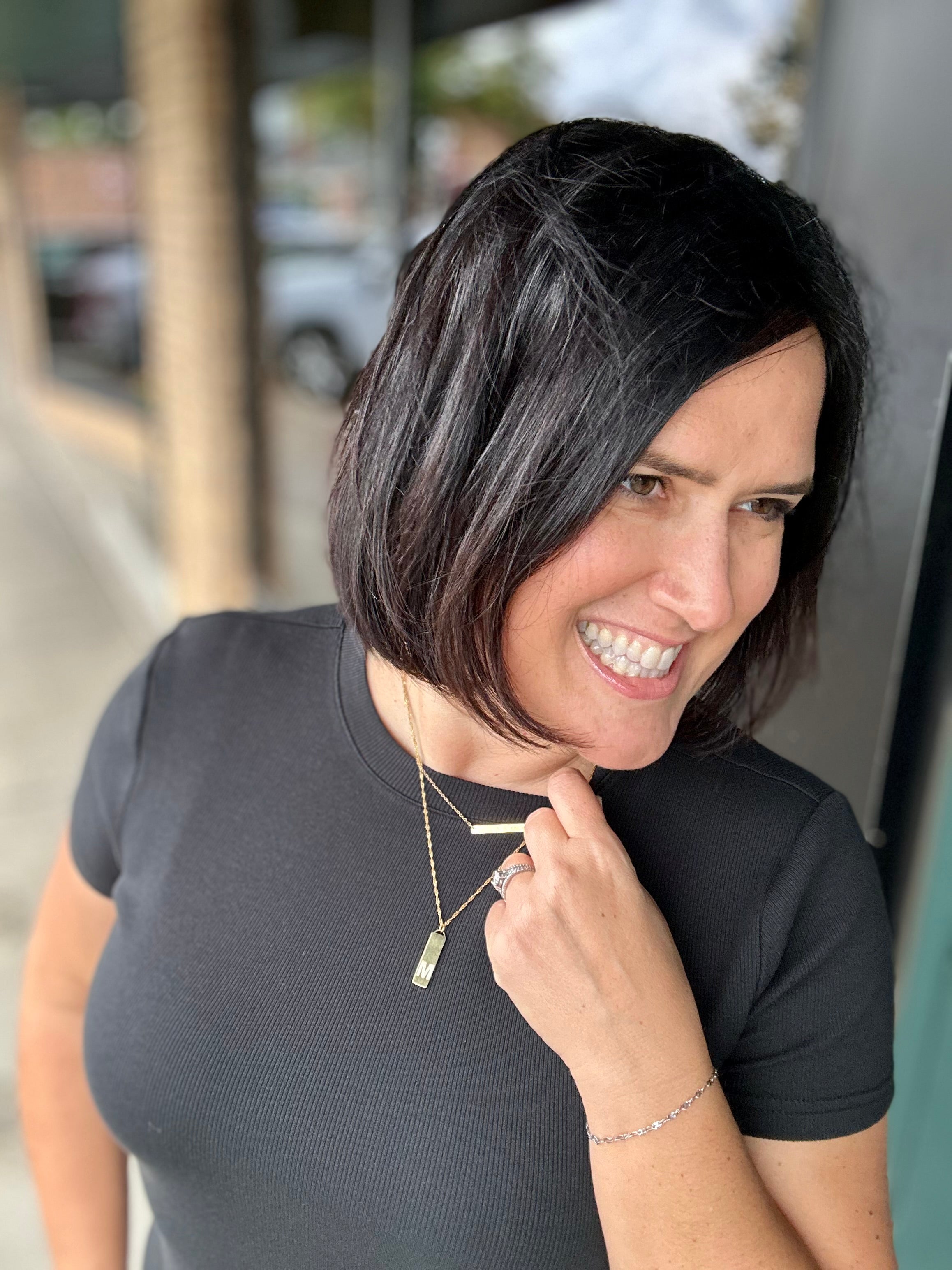 Solid Black Annie Tee Top - Tee THREAD & SUPPLY