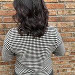 Charcoal Mixed Pattern Sweater Top - Sweater STACCATO