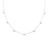 18K Gold Triangle Drop Necklace: Silver Brenda Grands Waterproof Jewelry