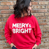 Red Merry & Bright Sweatshirt