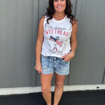 All American Sweetheart Graphic Tank Tops- Tanks HRT and LUV