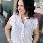 Anita Printed Tank Blouse Tops- Blouses FLAG AND ANTHEM