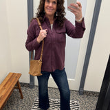 Plum Shirt Jacket