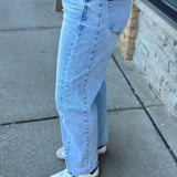 High Rise Crop Barrel Jeans