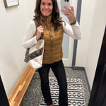 Canvas Brown Pacific Puffer Vest Outerwear - Vest STORM CREEK