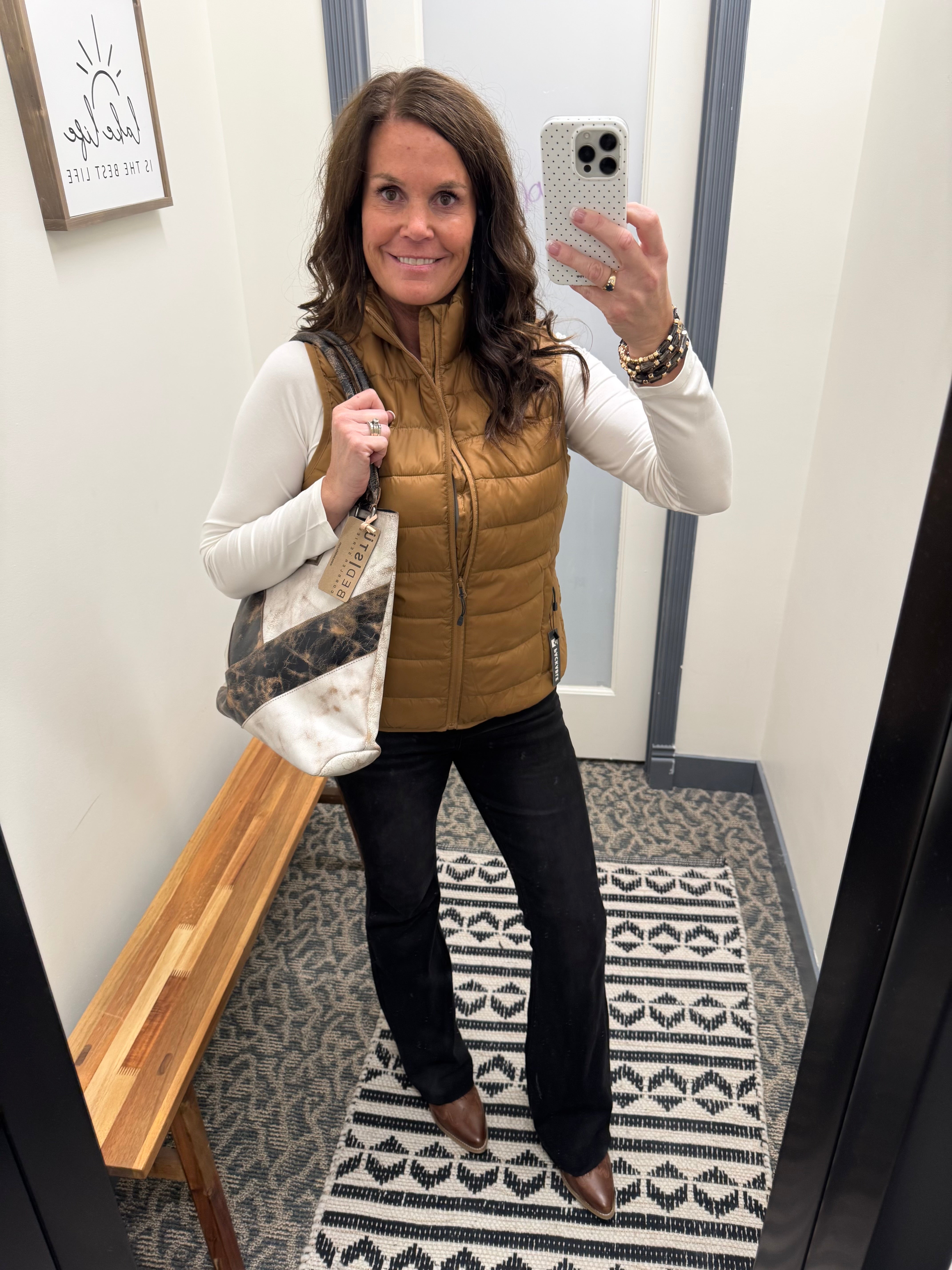 Canvas Brown Pacific Puffer Vest Outerwear - Vest STORM CREEK