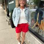 Jane High Rise Tomato Short Bottoms - Shorts KUT FROM THE KLOTH