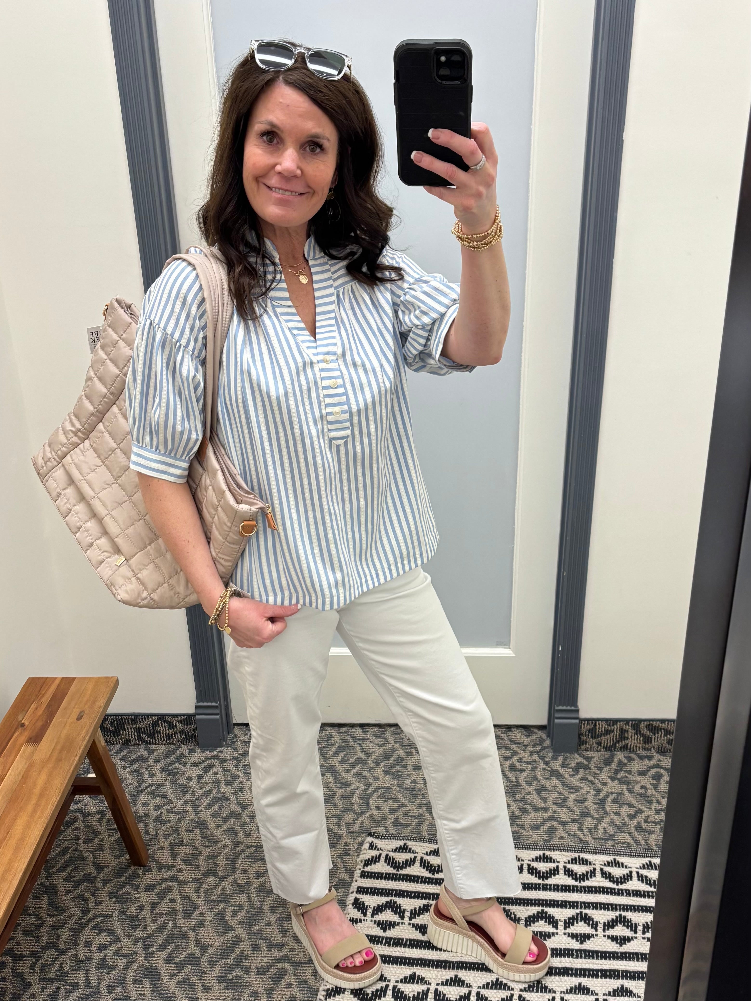 Optic White Avery Straight Jean Bottoms - Pants KUT FROM THE KLOTH