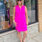 Crushed Magenta Harbour Dress Dresses DEAR SCARLETT