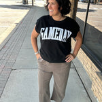 Black Game Day Top Top- Sweatshirt PANACHE