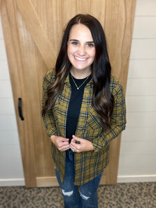 Jasper Camel and Black Plaid Tunic