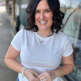 White Asher Tee Top - Tee THREAD & SUPPLY