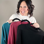 Cream Mock Neck Sweater Top - Sweater FATE by LFD