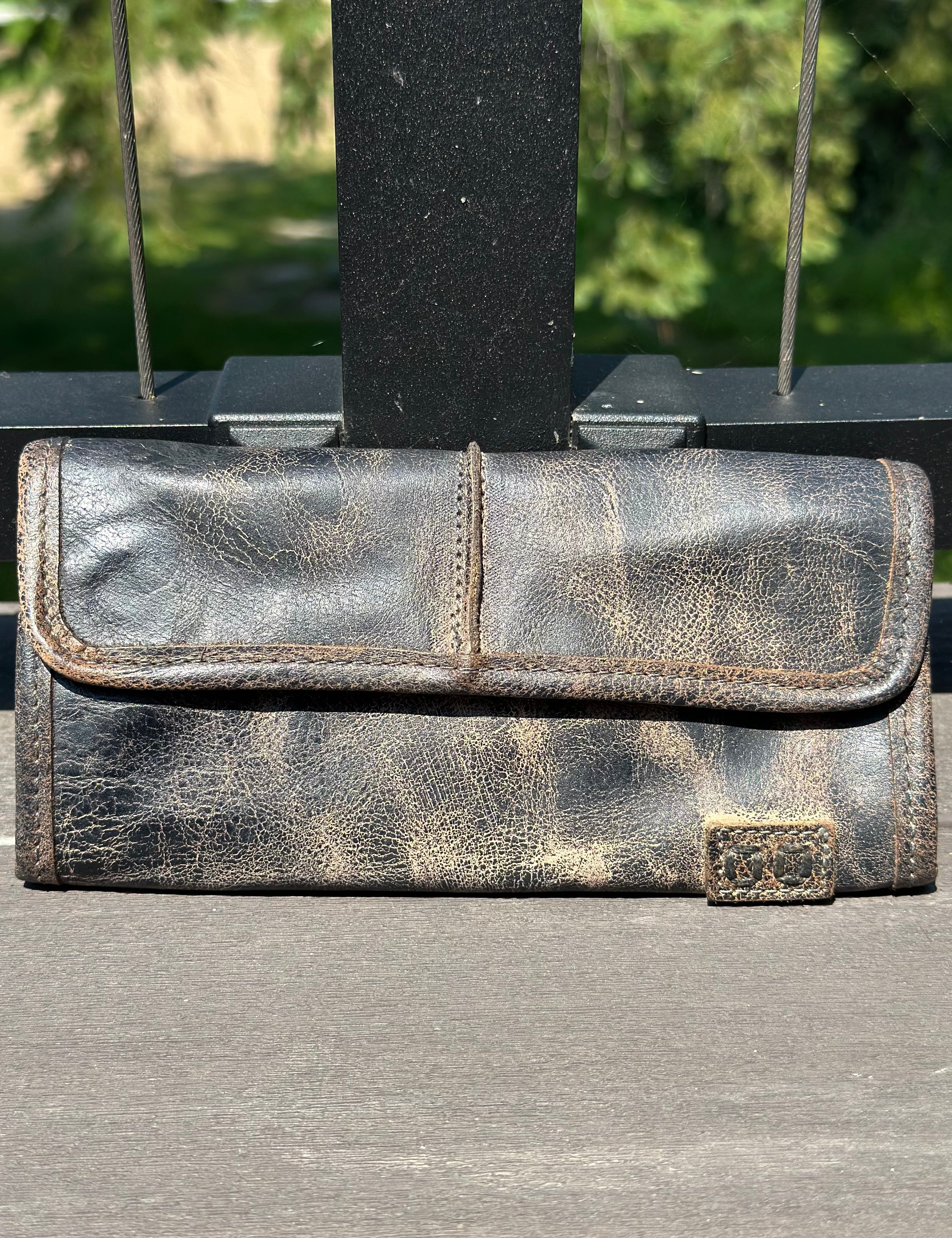 Bed|Stü Canton Wallet in Black Lux Bags- Wallets & Wristlets BED STU
