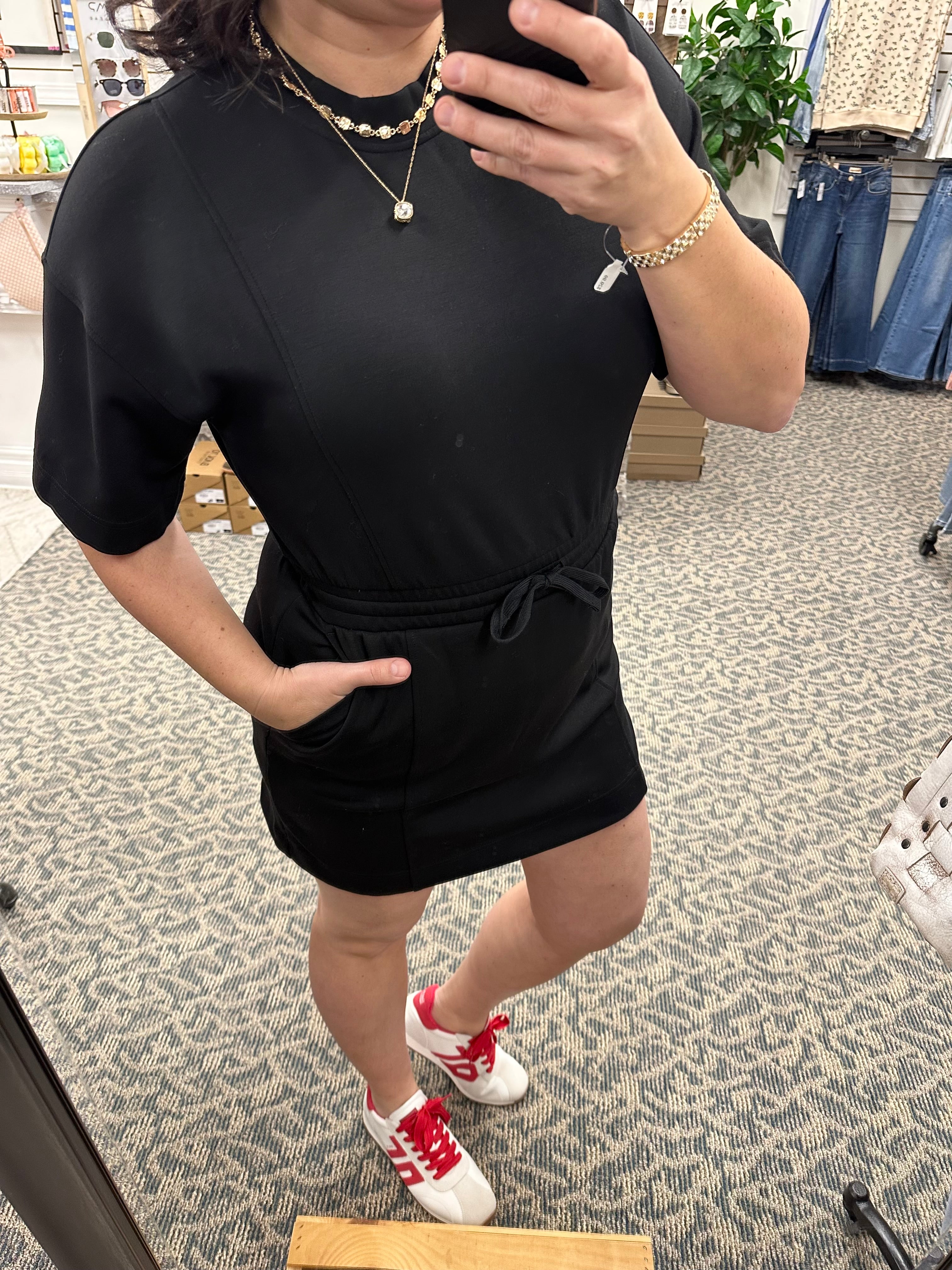 Black Modal Mini Dress Dresses RAE MODE