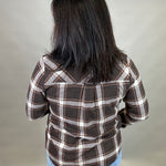 Coffee Ivory Plaid Cassian Shirt Tops - Button Ups THREAD & SUPPLY